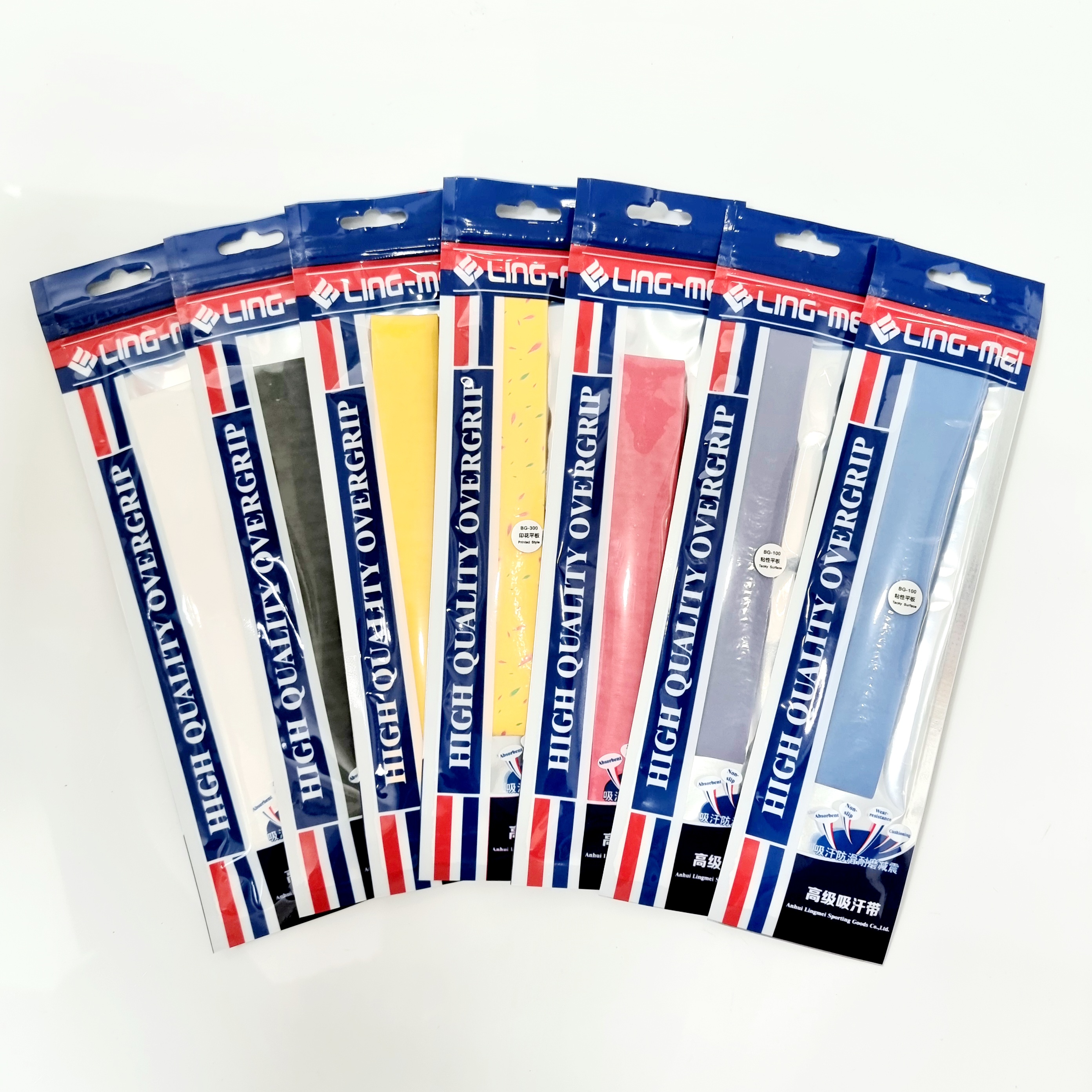 กริปพันด้ามไม้แบด Ling-Mei รุ่น BG100 (3ชิ้น)